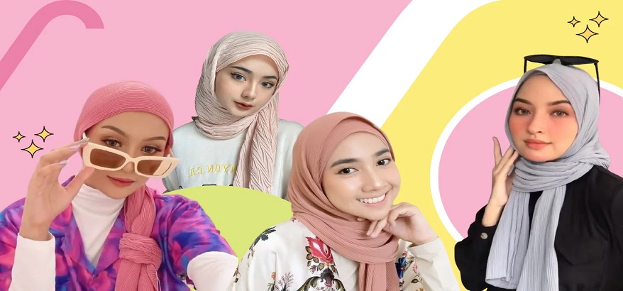 Trend Fashion Hijab Inspirasi Model Hijab Plisket
