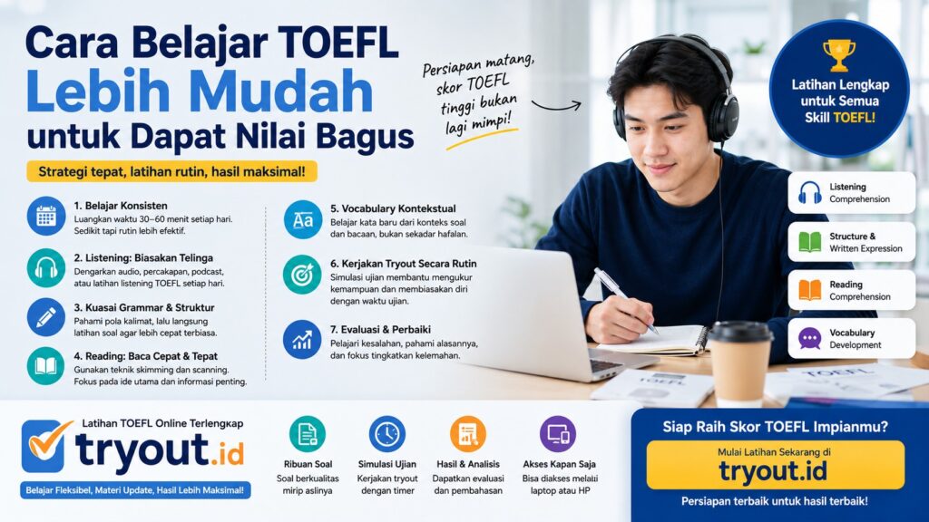 Cara Belajar TOEFL Lebih Mudah agar Nilai Bagus: Jangan Hanya Hafalkan Vocabulary